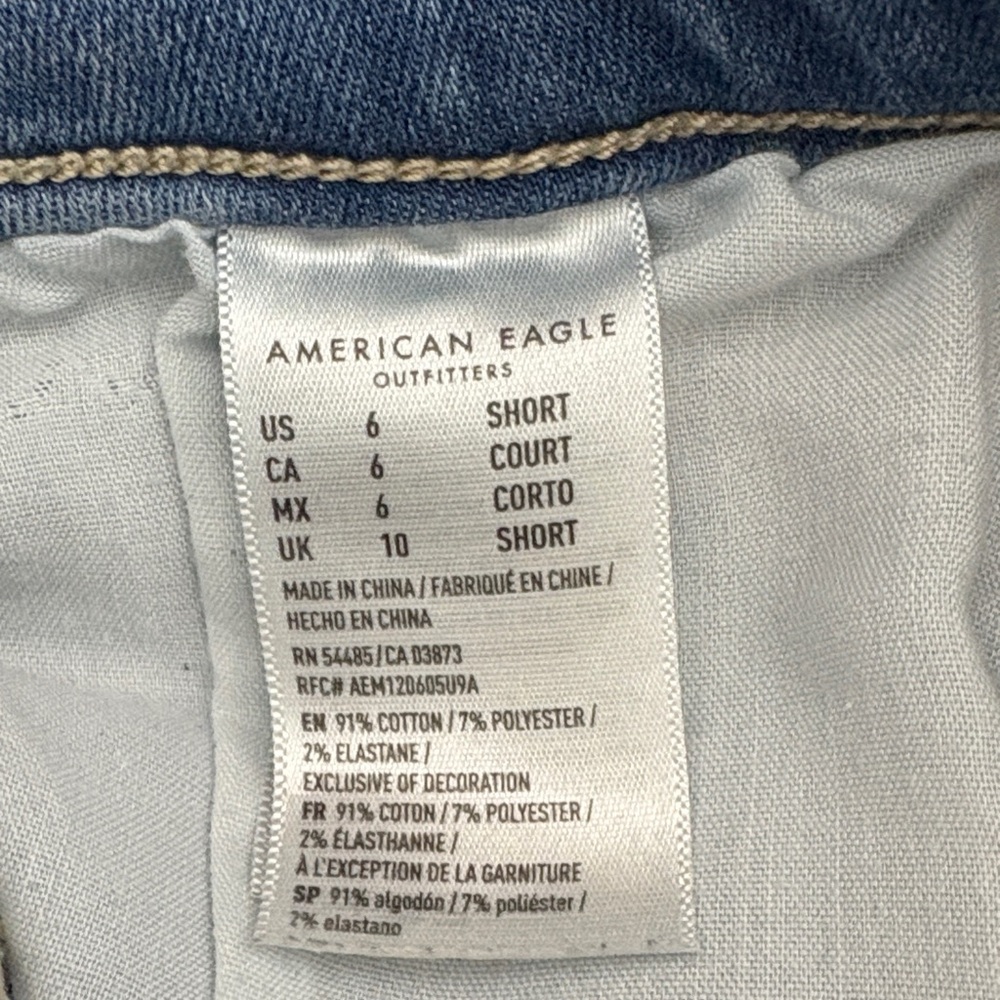 American Eagle Highest Rise Jegging Crop Light Blue Jeans - Picture 4 of 14